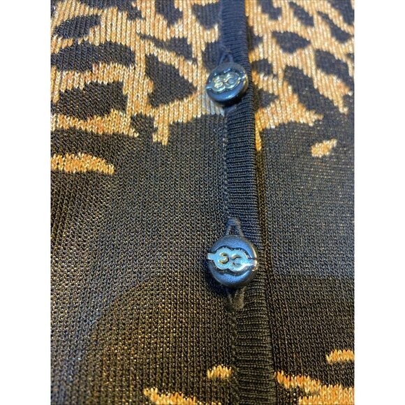 Escada x Margaretha Ley Leopard‎ Sweater Cardigan Set Tank Camisole EU 36 - Picture 8 of 9